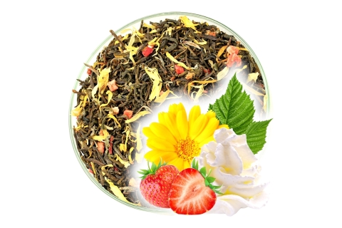 Herbata Biała FUJIAN WHITE TRUSKAWKA ŚMIETANKA